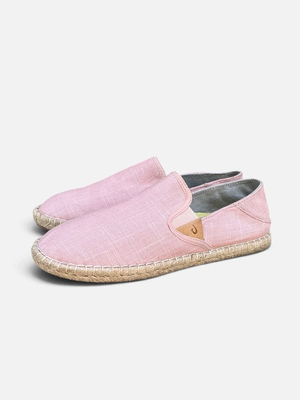 OluKai Kaula Pa‘a Kapa Espadrille Slip-on Rose Sea Salt Sz US 9; EU 39 LIKE NEW